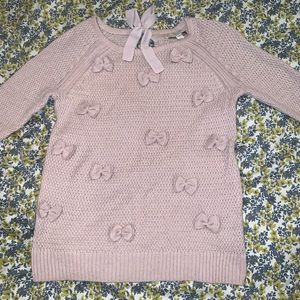 S Light Pink Bow Lauren Conrad Sweater